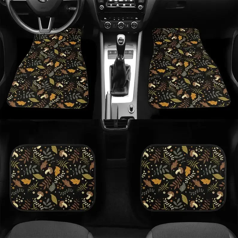 Classic Carpet Floor Mats for Car | Anti-Slip Features Automotive Floor Mats | Bohemian Pattern | Stylish Floor Mats for vehicle