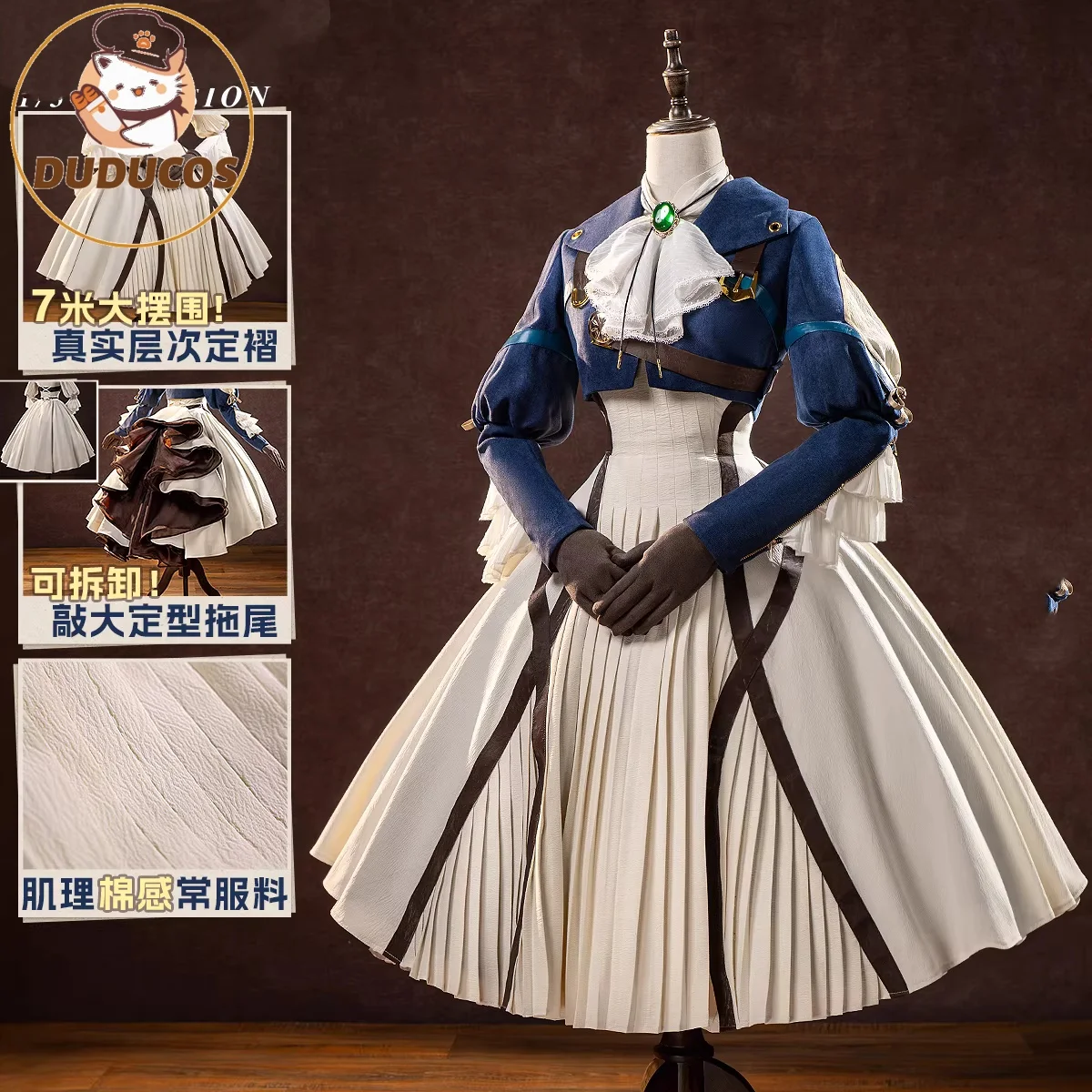 INSTOCK Violet Evergarden Cosp - Anime Cosplay Girl Costume ulasan dan harga