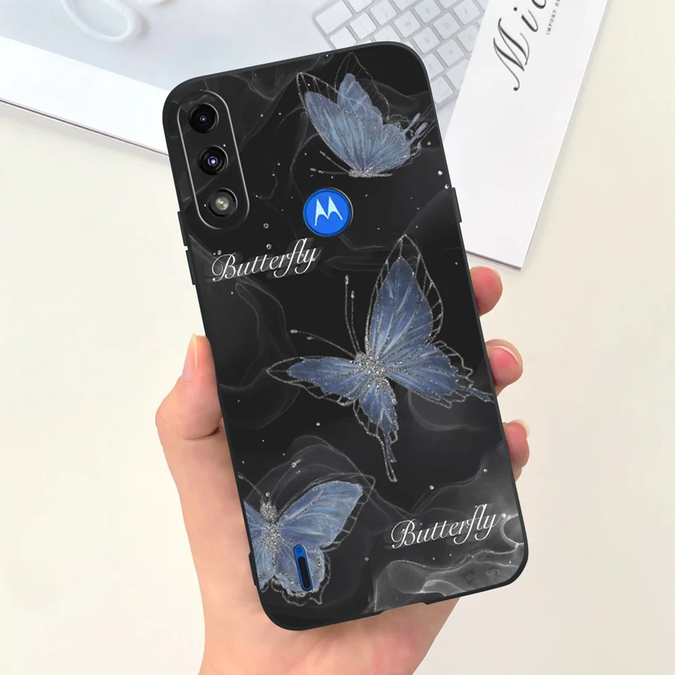 For Motorola Moto E7 Power Case Cute Fashion Girly Cartoon Painting Funda Etui For Motorola E7i Power Soft TPU Silicone Coques