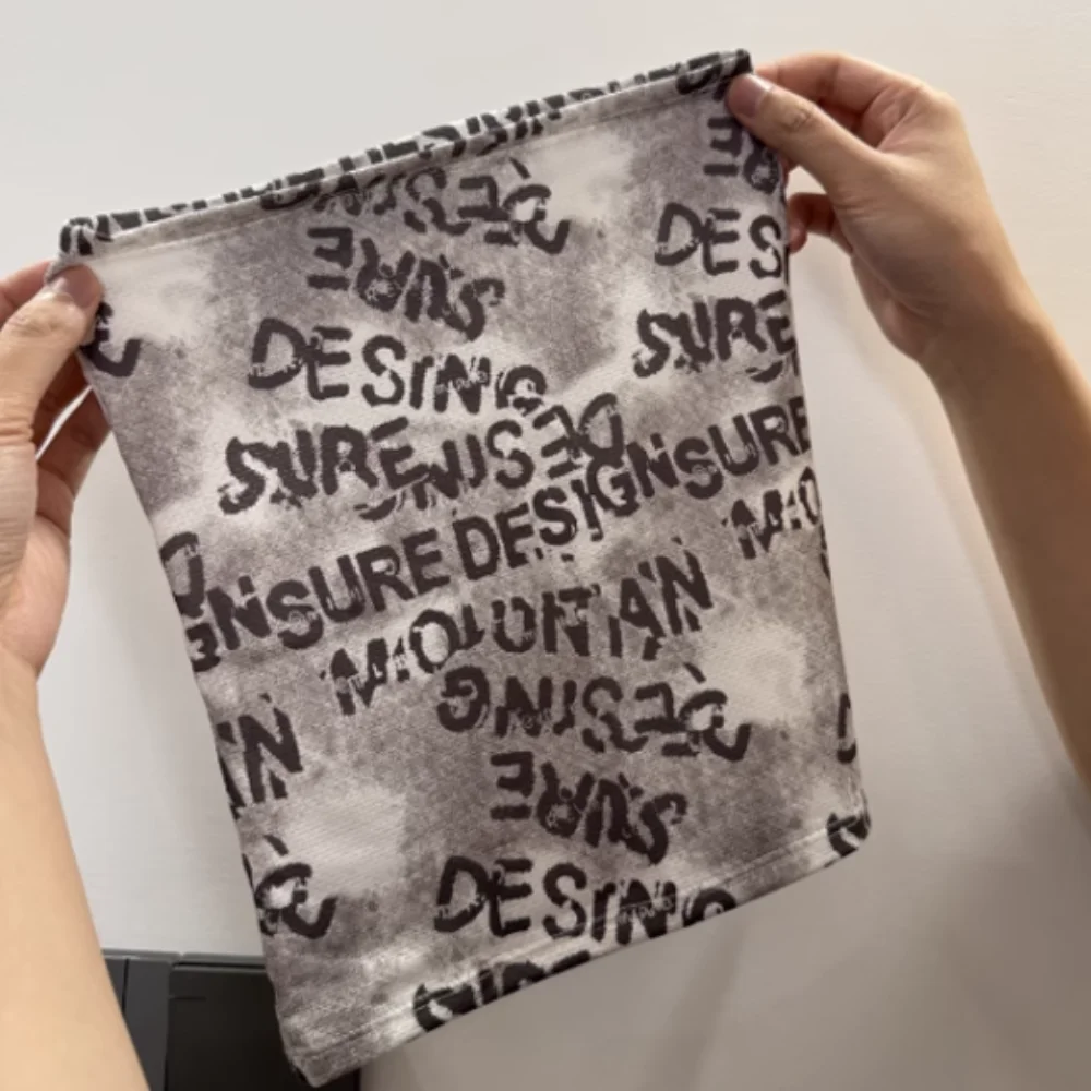 

Scarves English Graffiti Sunscreen Face Mask UV Protection Breathable Riding Mask Thin Fashionable Ice Silk Face Towel Sports