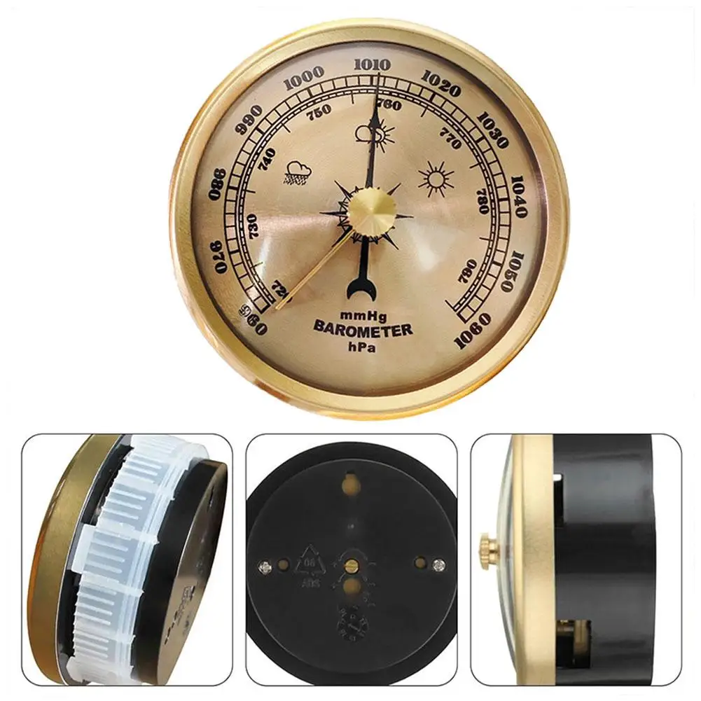 Household Round Barometer Meter Mechanical for Home Wall Room Incubator for Tank Cabinet ﻿