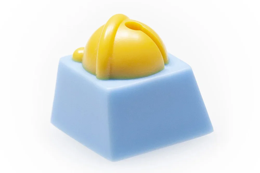 Bell Keycap Resin Artisan Keycap for MX Stem Gaming Mechanical Keyboard Handmade Yellow Blue Novlty Keycap KT