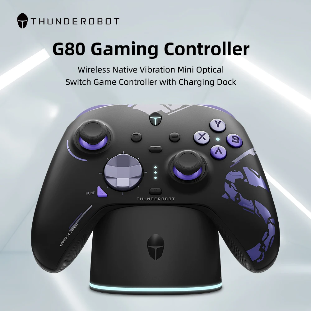 Thunderobot G80 PC Gamepad Wireless Gaming Controller Optical-Switch ABXY Button Swappable Stick For Nintendo Switch iPhone