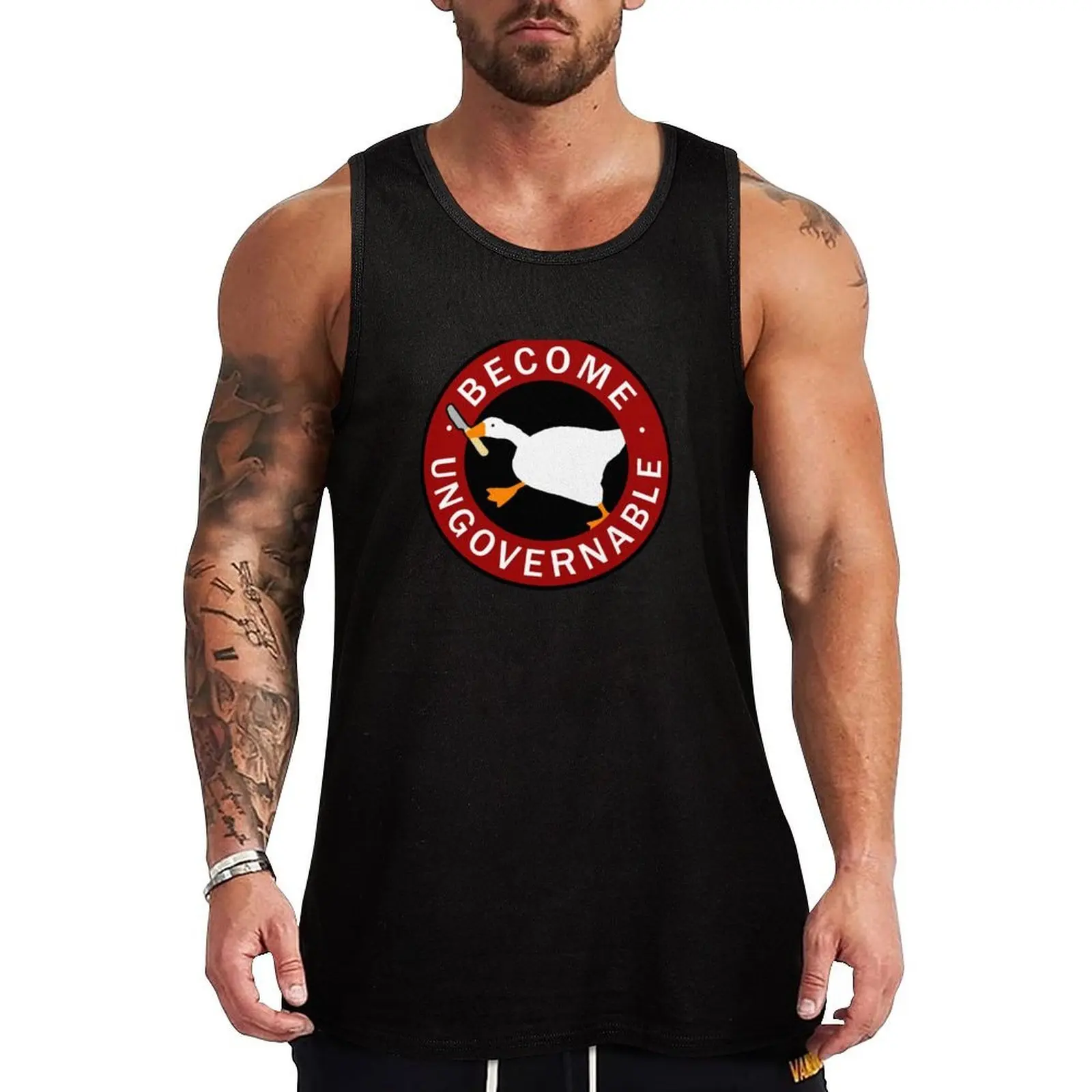 

Become Ungovernable Goose Tank Top gym shirt man sleeveless sleeveless shirt man anime clothes