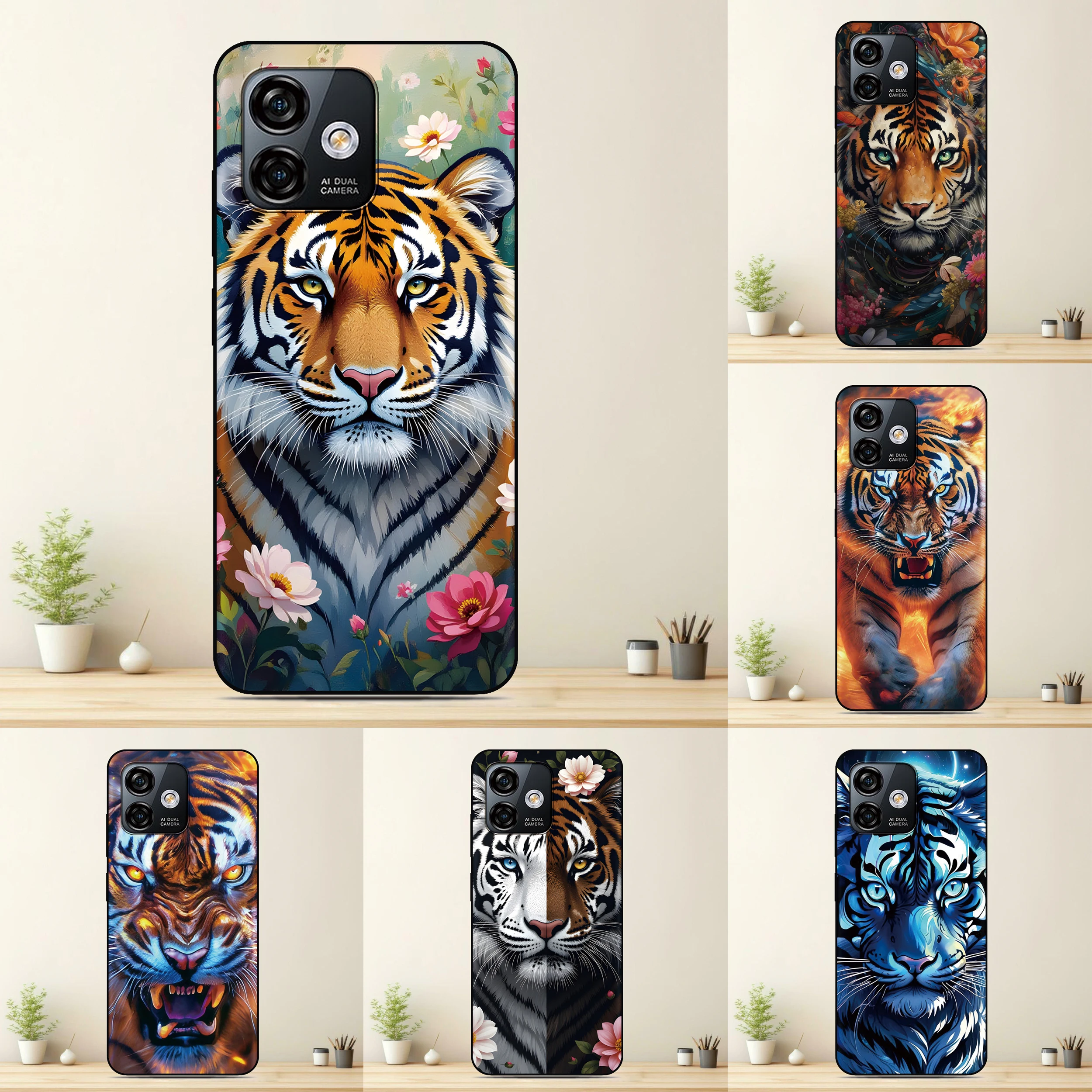 Newest Tiger Phone Case For WIKO Power U30 U20 U10 T60 T50 T20 T10 View 4 Lite 5 Y60 Y80 Y51 Y52 Y62 Custom Photo Back Cover