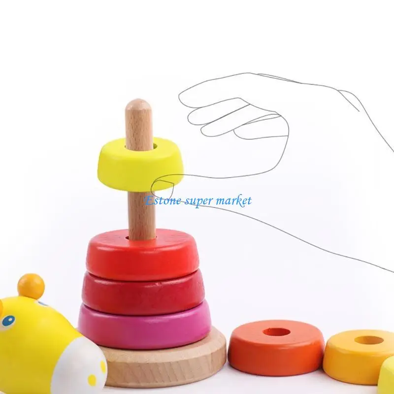 090B カラーマッチスタッキングおもちゃ教育早期学習玩具子供のための就学前