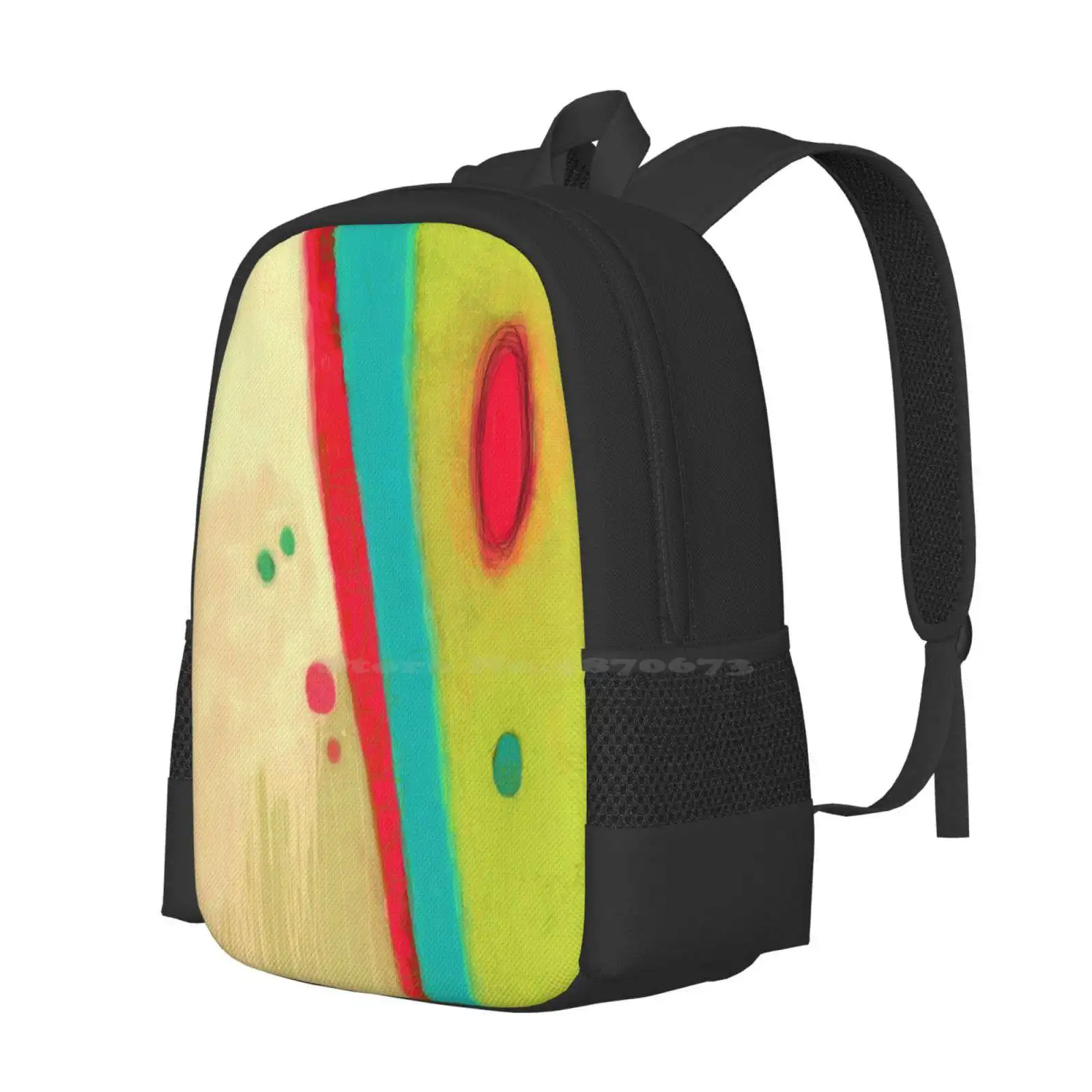 Meet Me Large Capacity School Backpack Laptop Bags Meeting Waiting For You Tastefully Tastefull Decorated Decorative Spring