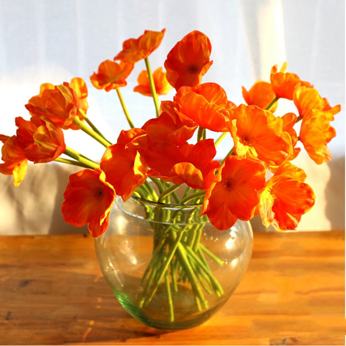 

2.7 " Artificial Flowers Real Touch PU Flowers with Stems Corn Fake Flowers for Wedding Home Party Decor