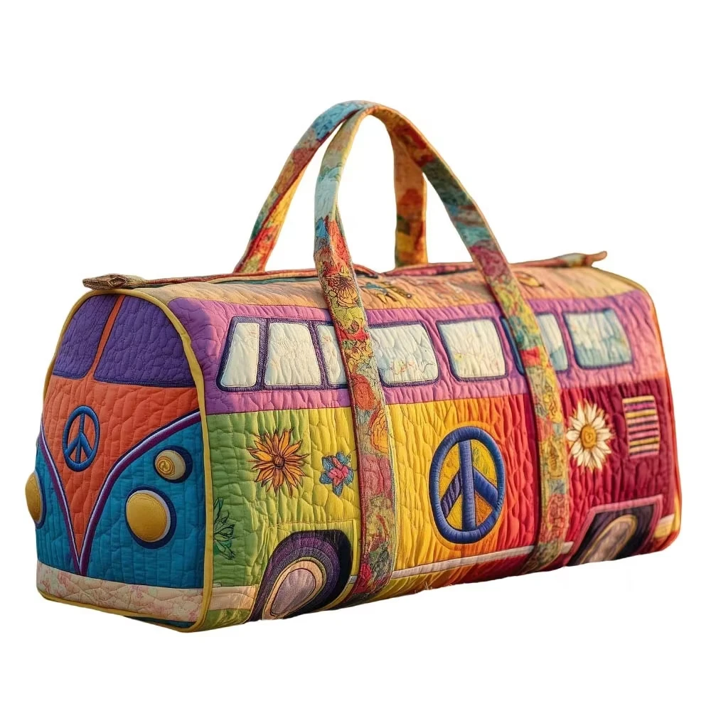 Adjustable Strap Quilted Duffle Bag Large Capacity Tote Bags Travel Duffel Bag 3D Quilting Craft Short-distance Handbag - view 5