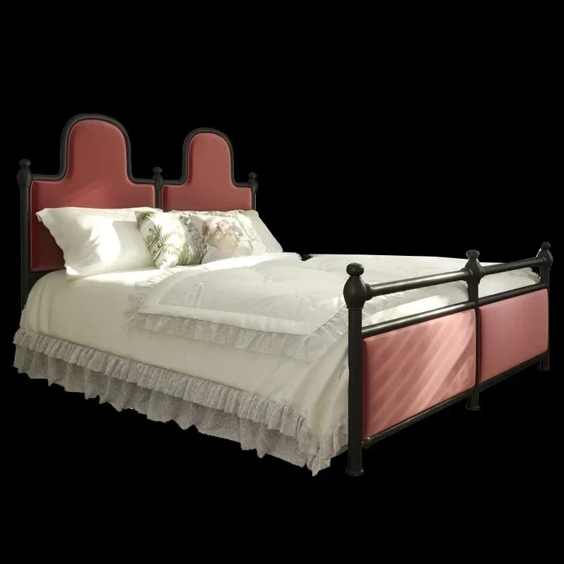 American Light Luxury Vintage Solid Wood French Anna Bed Master Bedroom 1.8 M Double Bed Marriage Bed Bedroom Furniture