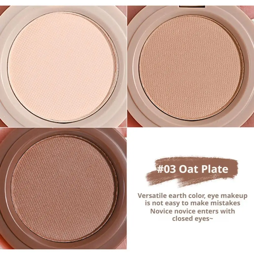 Palette di ombretti Bento a 3 strati - Trucco occhi opaco/lucido tono terra, liscio, duraturo, snellente e anti-fouling