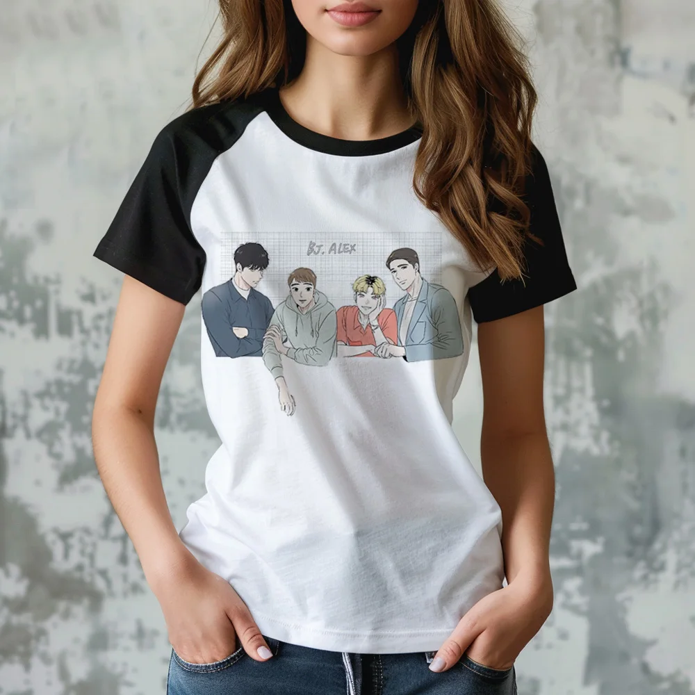 Bj Alex-Camiseta de manga para mujer, ropa de anime con gráfico