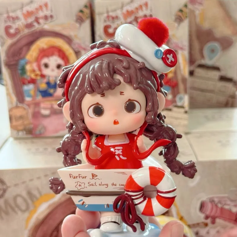 Heyone Furfur Seria Happy Collection Mystery Box Kawaii Dekoracja na Biurko Figurka Anime Niespodzianka Prezent Urodzinowy dla Dziewczyn