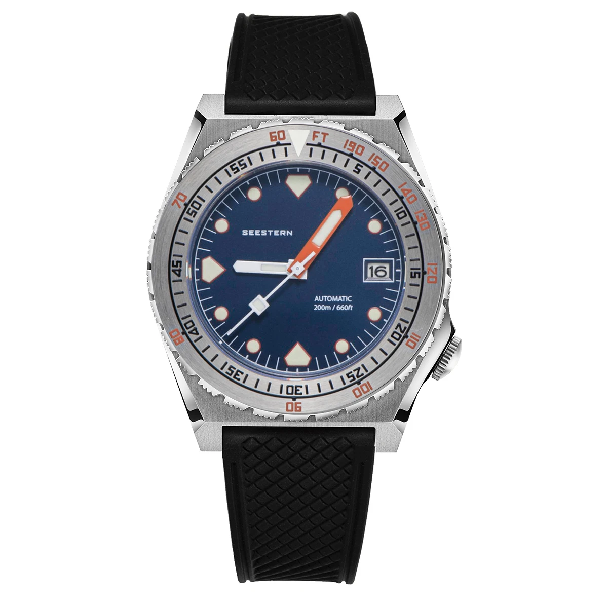 Seestern Taucher Uhr Männer SUB600T Automatische Mechanische Sapphire Kristall Leucht Datum 200m Drehen FKM Gummi Armbanduhr Top Marke