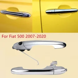 Passenger side and Driver Side Exterior door handle Chrome For Fiat 500 2007-2020 735592026 735592012 NEW