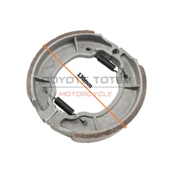 Motorcycle Rear Brake Shoe Slip-On Brake System for Yamaha YBR125 JYM125-2 JYM150 SRZ150 Drum Brake 130mm