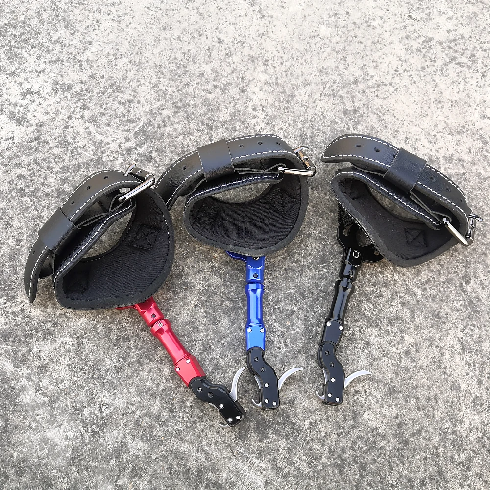 Schleife Handgelenkentriegelung 360° °   Bremssattel Compoundbogen Bogenschießen Release Empfindlichkeit Einstellbarer Daumenauslöser LH/RH Jagdzielschießen