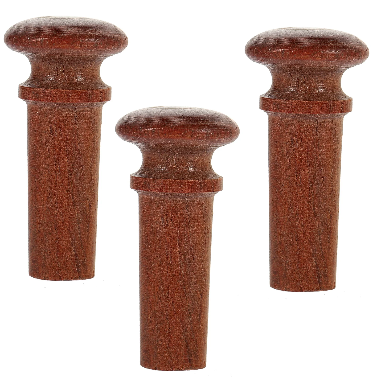 

3 Pcs Tailpiece Endpin Wood Plugs Ebony Bridge Pegs Screws Jujube Accessories Violin Tail Nail for 4 4 3 Violins