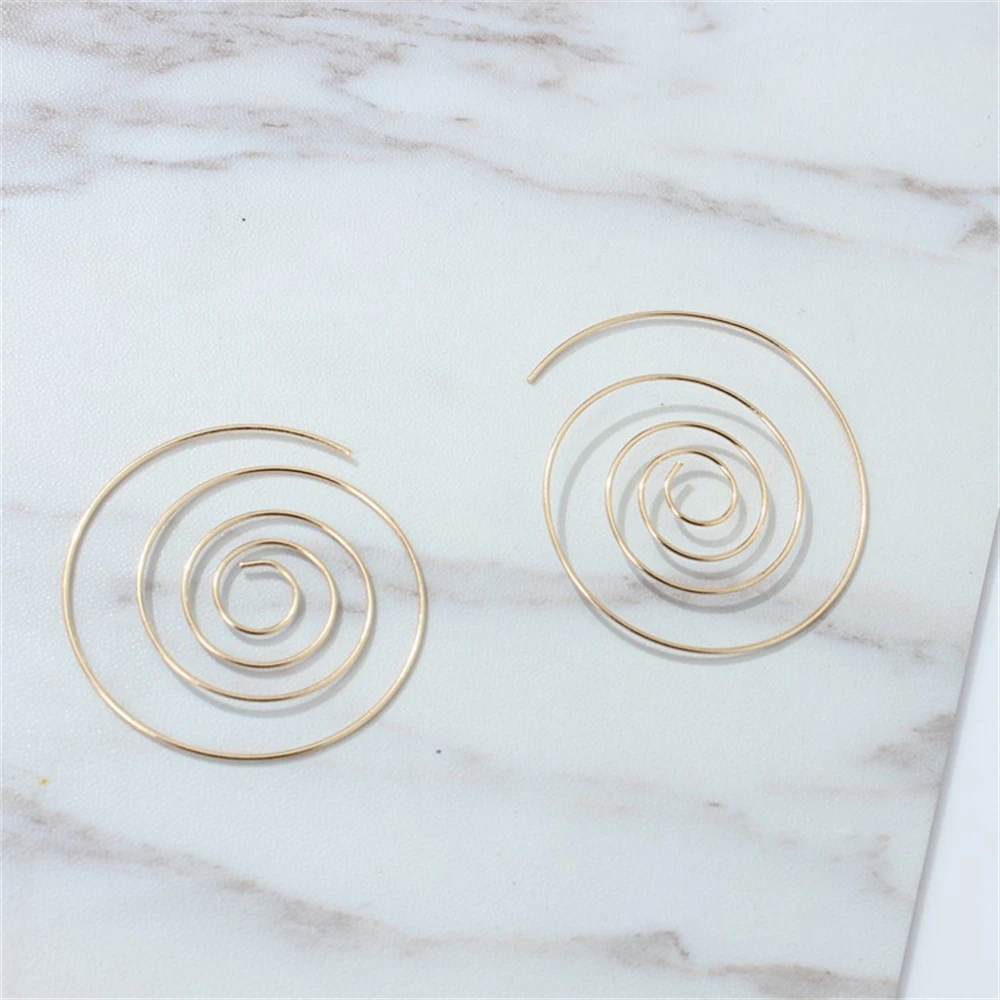 Circle Ear Hooks Metal Chic Modern Eye-catching Unique Design European And American Style Earrings Round Multi-layered Earrings