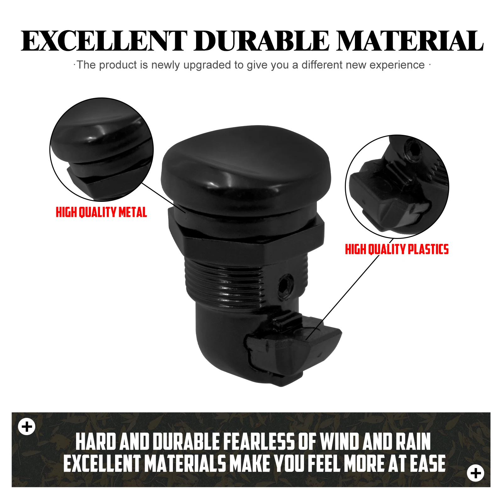 1xMotorcycle Fuel Door Latch Push Button Gas Oil Cap Tank For Harley Touring 1992-2022 Street Road GlideTour Electra Glide FLHX - view 2