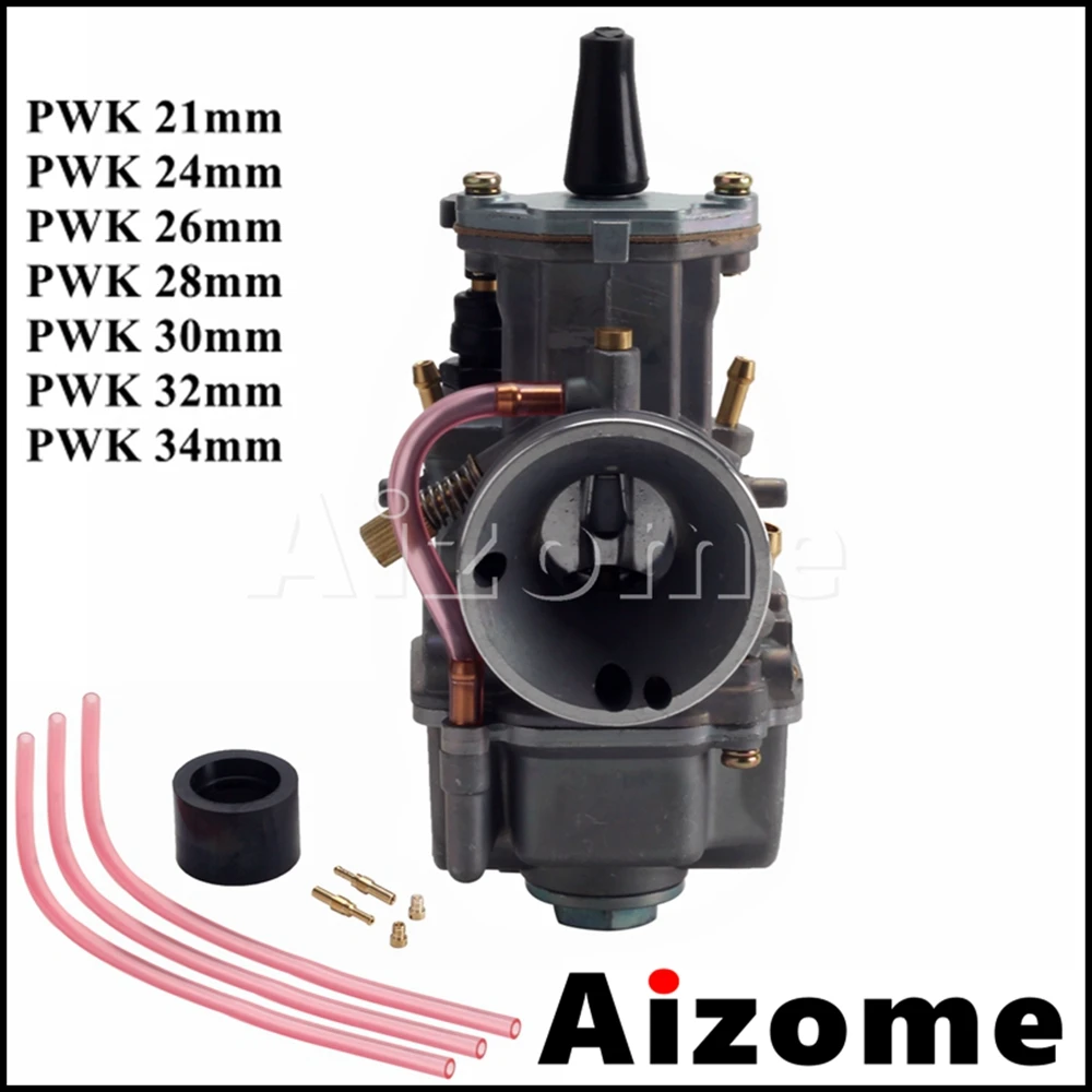 Universal 50cc-350cc Engine Motorcycle 21 24 26 28 30 32 34mm Aluminum PWK Carburetor For Dirt Bike Scooter Power Jet Racing ATV