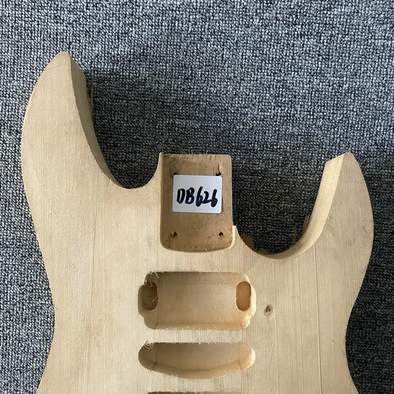 DB626  Custom Order Unfinished Electric Guitar Body in Solid Basswood HSH Pickups Custom Tremolo for DIY Replace