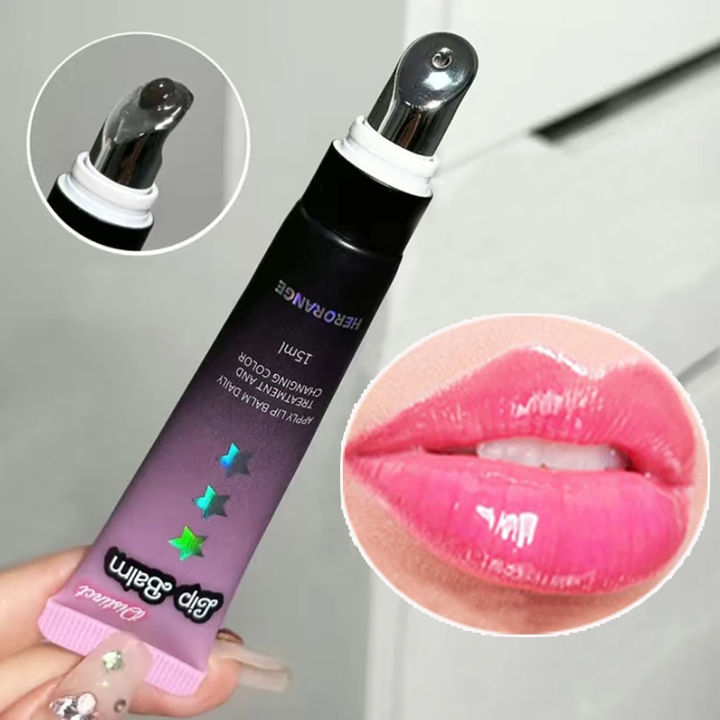 1 Stuk Gelei Kleur Veranderende Lippenbalsem Gel Langdurige Hydraterende Verminderen Lip Lijnen Vloeibare Lipsticks Lippen Plumping Cares Cosmetica