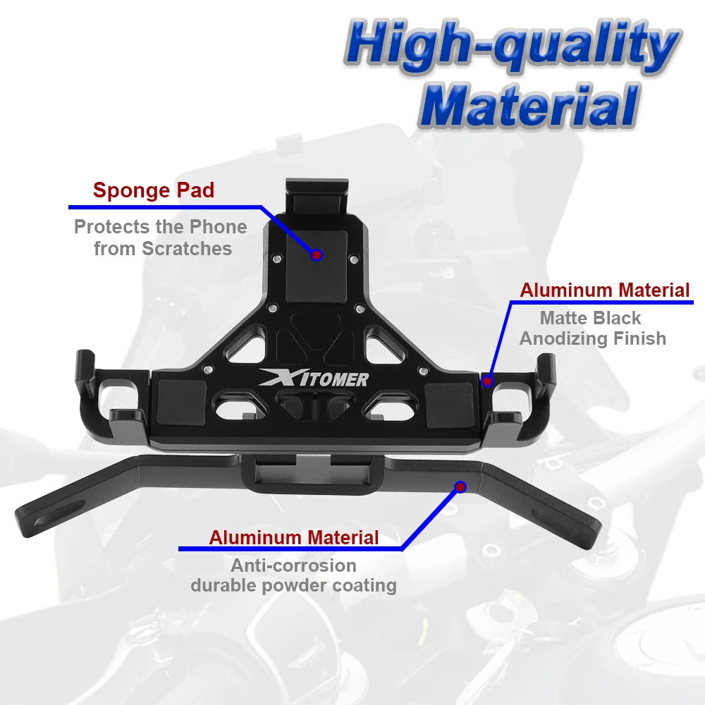 Motorcycle GPS Mount Phone Holder Bracket GPS Navigation Plate Mounting Bracket For Moto Guzzi V85TT 2019 2020 2021 2022 2023