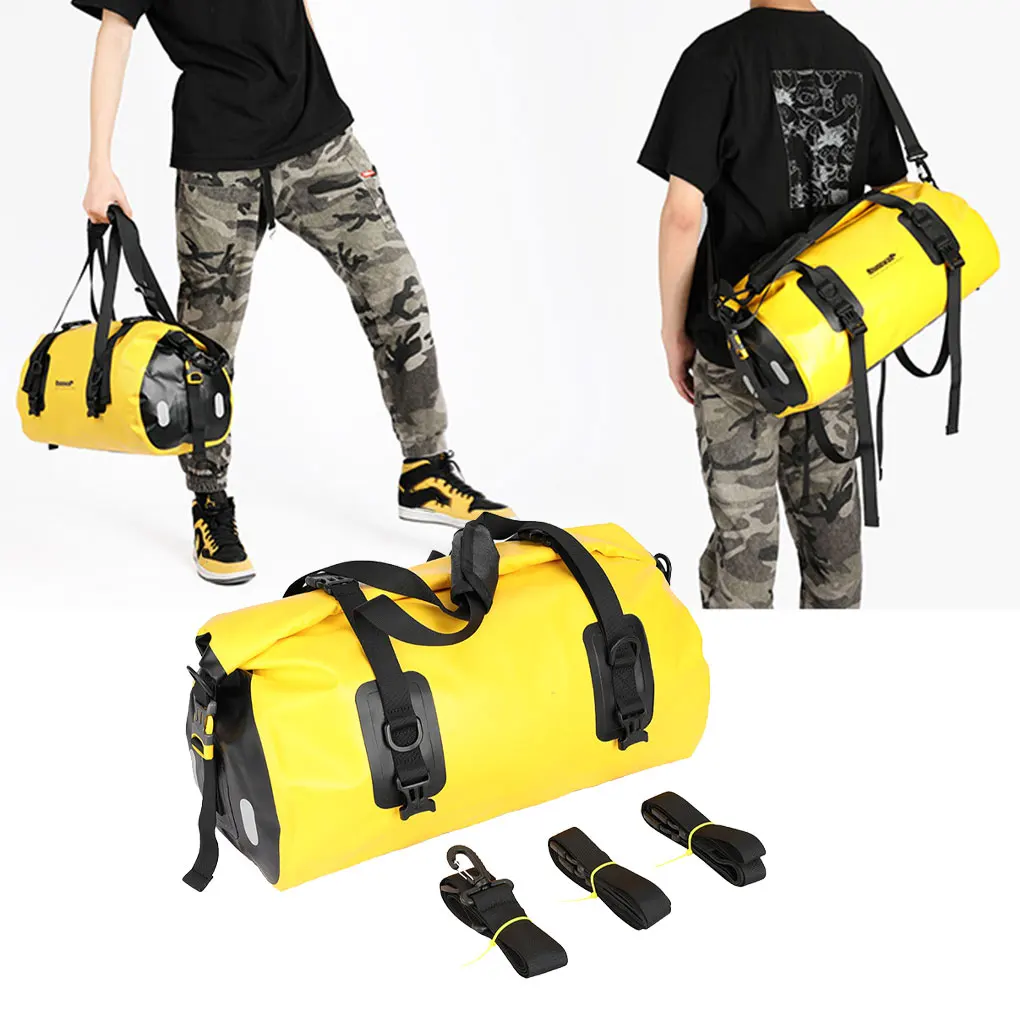 

Waterproof Bicycles Top Bag 20L Shelf Panniers Fitness Outdoor Travel Handbag Carrier Shoulder Bags Trekking Yellow