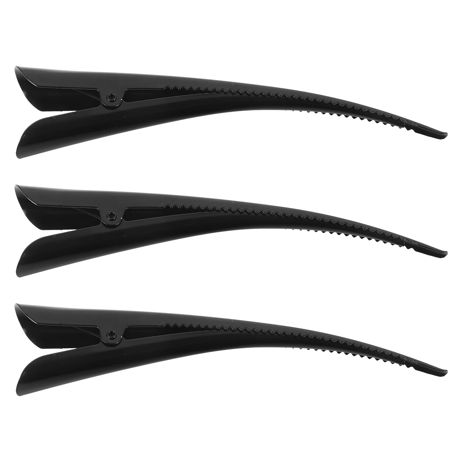 

3 Pcs Large Alligator Hair Clips Girls Accessories Clamps Metal Barrettes for Women Black