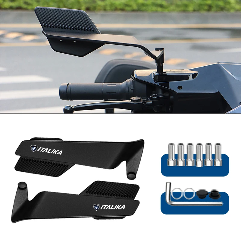 Large Mirror Surface Wings Mirror Motorcycle Rearview Mirror For ITALIKA XS125 XS150 WS150 GS DS150 GTS175 WS175 Wind Wing