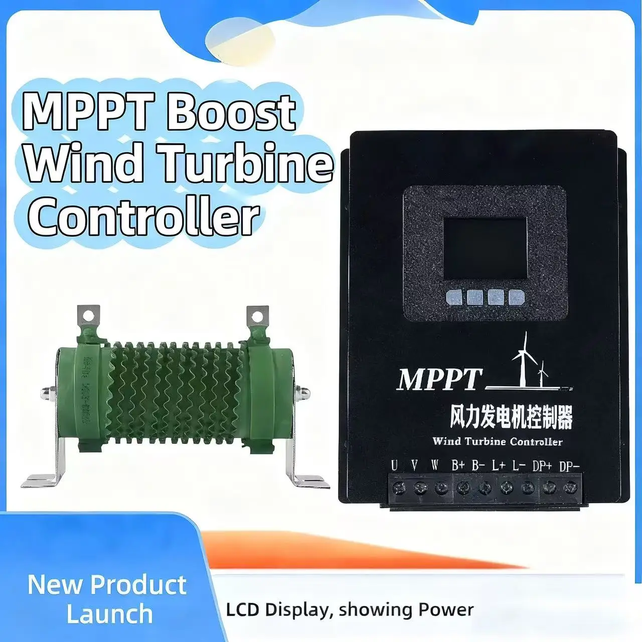 شاحن بطاريات الليثيوم الحمضية 12 فولت 24 فولت 36 فولت 48 فولت - وحدة التحكم بالشحن بالطاقة الشمسية MPPT 60A 80A 100A مع مخرج USB مزدوج LCD