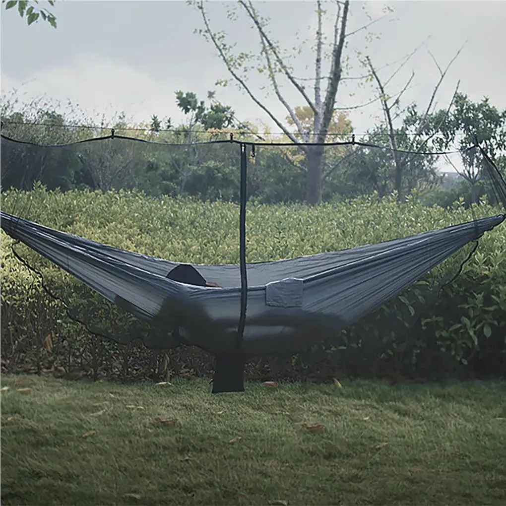 Outdoor Hammock 360 Degree Protection Mosquito Net Separated Anti-Mosquito Hook Netting Cover Lawn Camping Travel