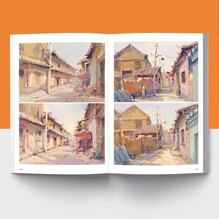 A Basic Tutorial of Painting Color Landscape, A First-Line Teaching Water Pink Draft Tone Zero Basic Primer