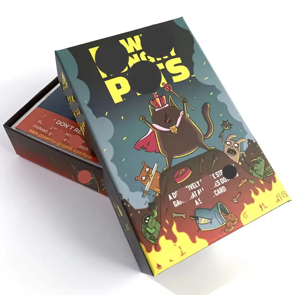 لعبة بطاقات Power Hungry Pets، لعبة لوحية، بطاقات استراتيجية للحفلات العائلية، لعبة بطاقات الحفلات، لعبة استراتيجية التحدي #3