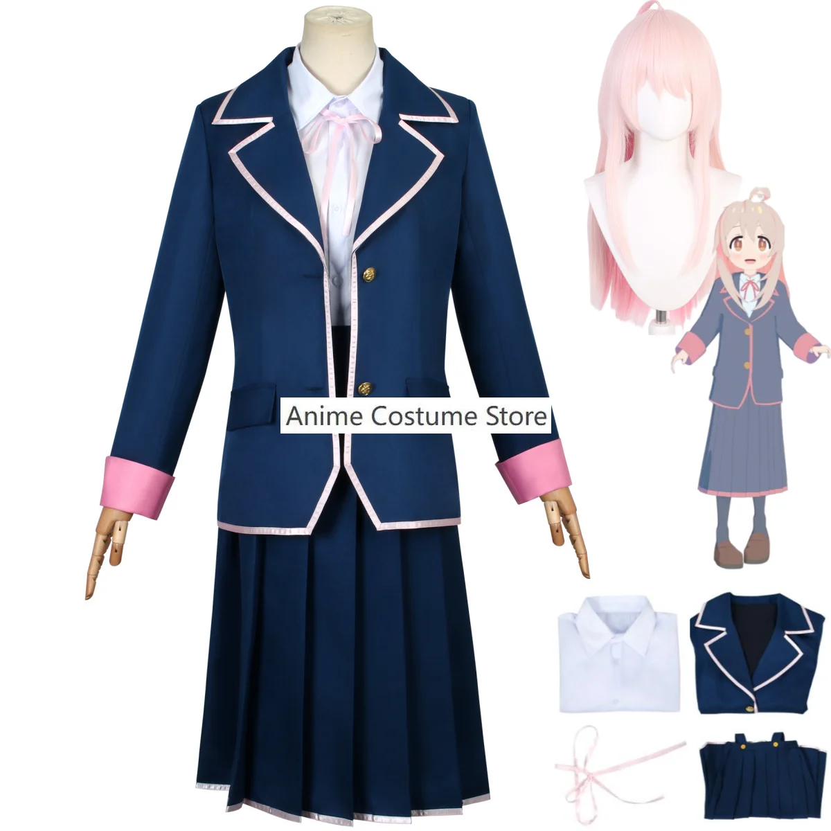 Anime Onimai: Im Now Your Sister! Oyama Mahiro Cosplay Costume Wig Japanese JK School Uniforms Skirt Woman Kawaii Campus Suit