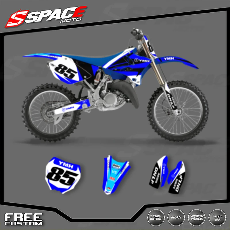 

SPACE Custom Motorcycle Graphics Background Decal for YAMAHA 2002 2003 2004 2005 2006 2007 2008-2014 YZ125 250 Stickers Kits 020