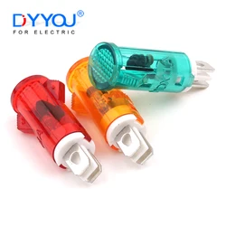 10Pcs Plastic Indicator Light MDX-11A 12/24/220/380V Card Type Indicator Light Freezer Power Indicators Red Green Yellow Light
