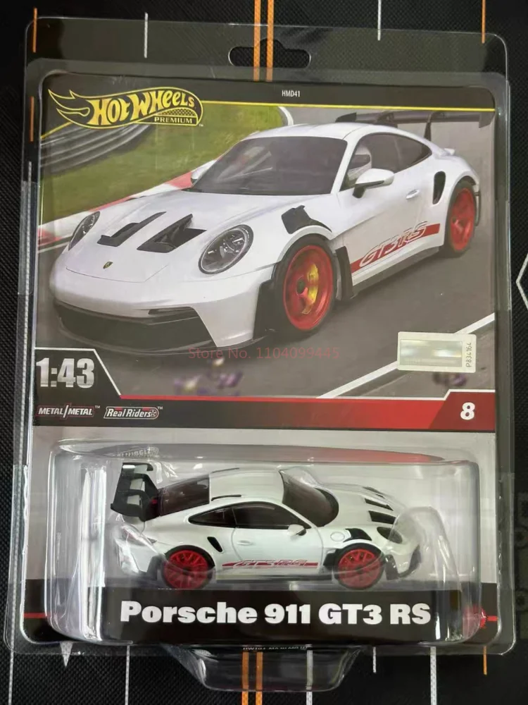 Oryginalna edycja Oryginalny 1/43 Hotwheels Samochód Autobahn Polizei Gt3 Rs Treasure Małe samochody sportowe Model kolekcjonerski Zabawki Chłopcy Prezent