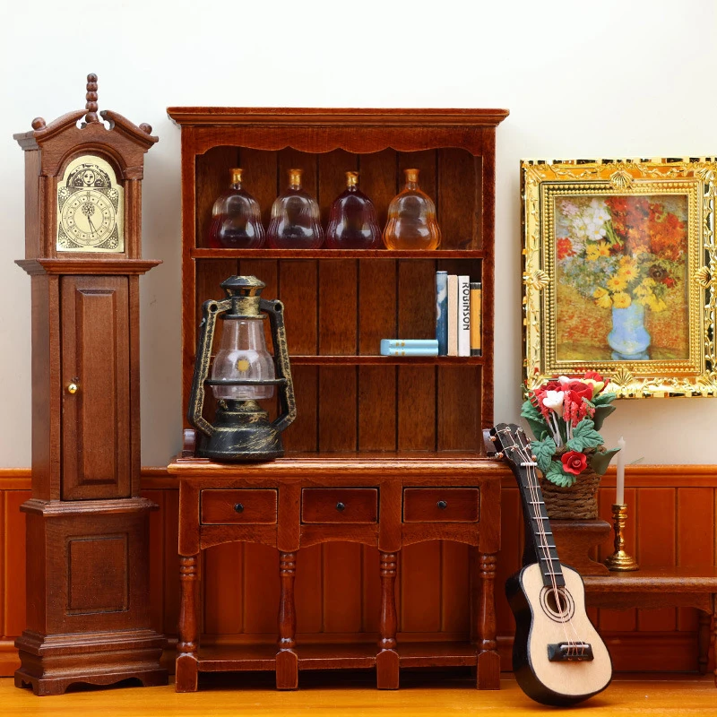 1pc1:12 Miniature Bookcases Cabinet Racks Storage Cabinets Furniture Dollhouse  Model Decor Toy Doll House Accessories