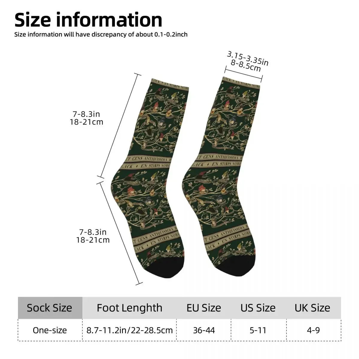 Noble House Of Black Family Tree Men Women Socks Outdoor Novelty Spring Summer Autumn Winter Stockings Gift