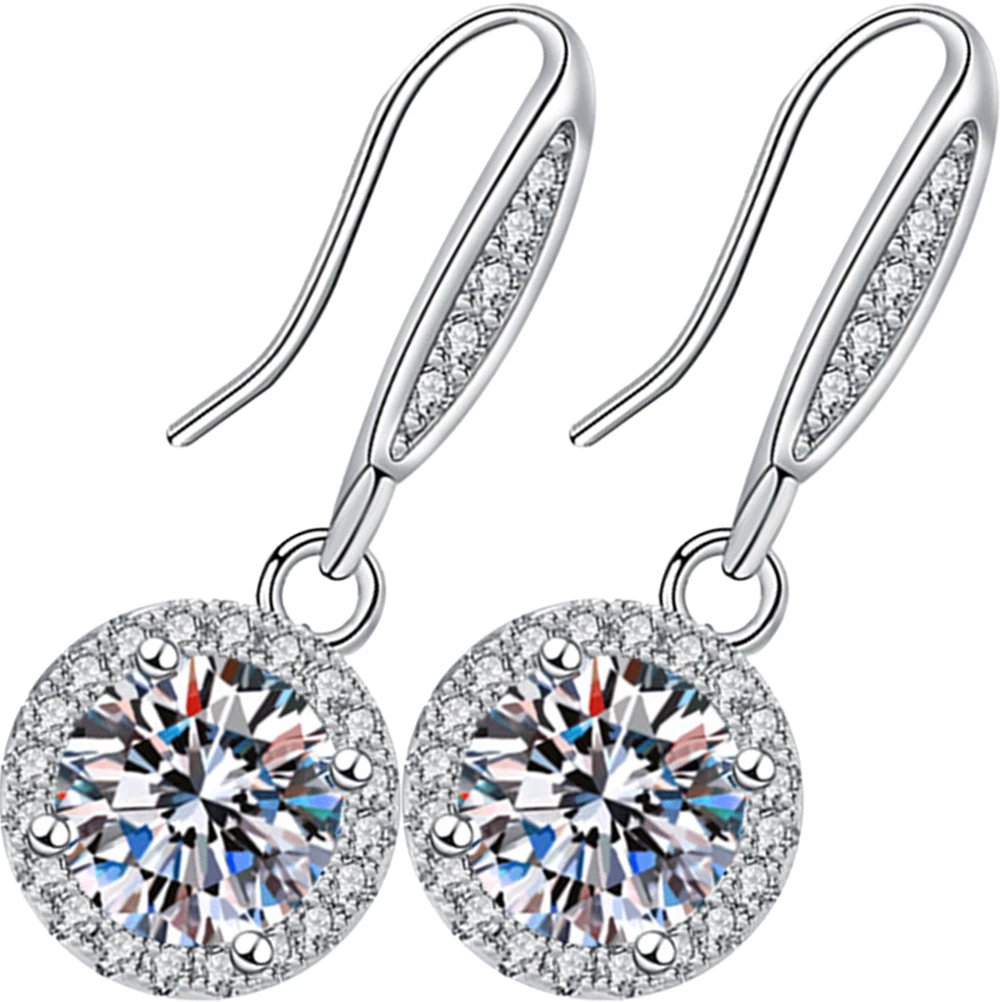 

Full Diamond Earrings Fancy for Women Dangle Girl Costume Alloy Statement Rhinestone