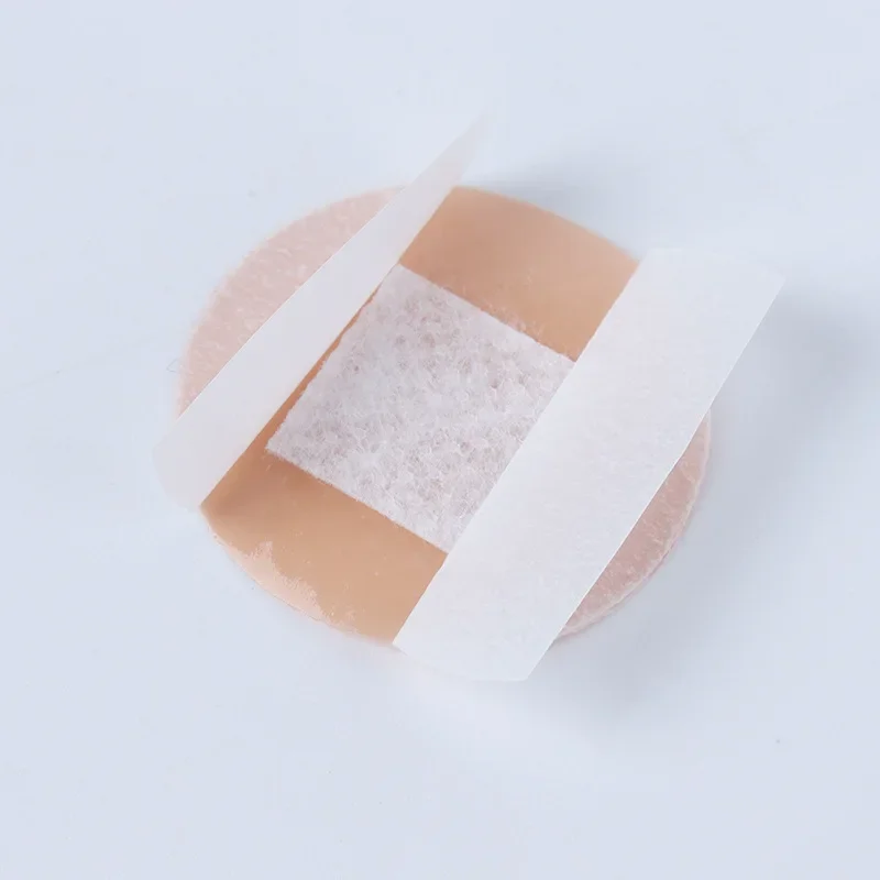 100pcs/set Mini Round Band Aid Skin Color Wound Dressing Plaster Patch Breathable Waterproof Adhesive Bandages Tape