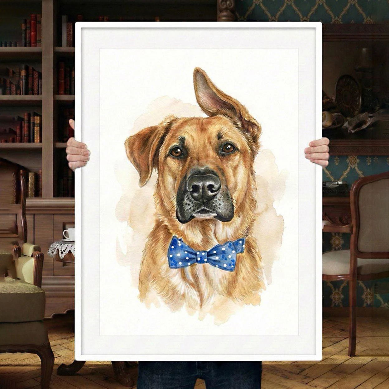 Custom Personalized Canvas Printing Wall Art Poster, Customizable Text Photo Logo Wall Print, Customized Gift For Family Friends image 2