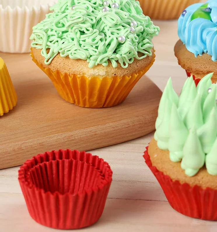 500PCS In One Cake Paper Tray Large Size Baking Cake Cupcake Paper Bread Pad Oil Paper