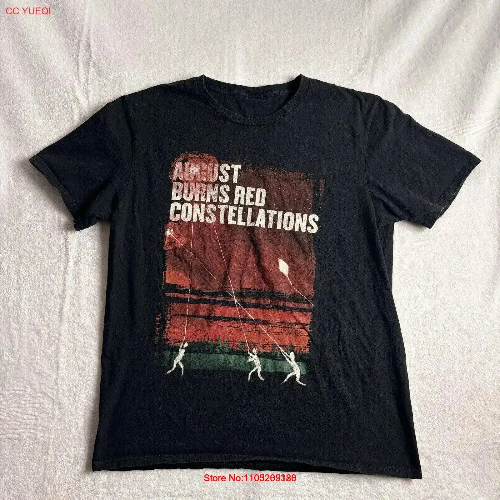 August Burns Red Constellations 2019 Tour Black T Shirt  Men's Large vintage Washed Breathable graphic Comfortable Unisex