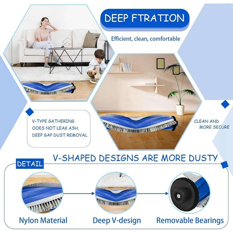 Y37A-For ECOVACS DEEBOT T30s / T30s Combo Robot Vacuum Cleaner Main Side Brush Hepa Filter Mop Cloth Dust Bags Parts