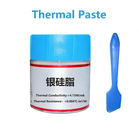 Pasta composita termica argento 25 g per refrigeratori Pasta dissipatore di calore ad alta durata per grasso termico CPU GPU PS4.
