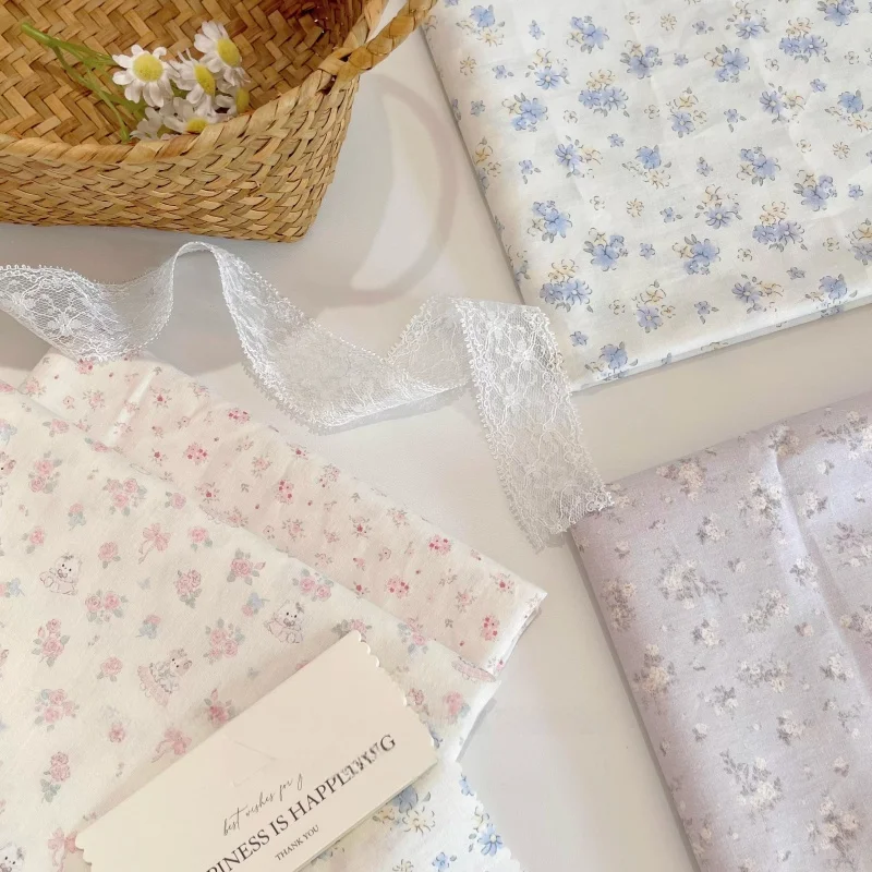 

Bows animal print fabric cute ins fashion towel DIY children's clothing headband curtain apron floral fabric