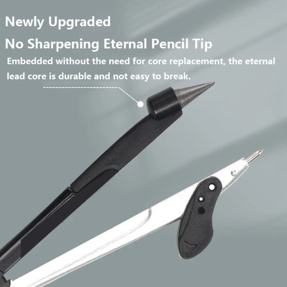 8PCS/Set Plastic Ruler Compasses Set Eraser Straight Ruler Protractor Set Square Mechanical Pencil Measuring Ruler Gift